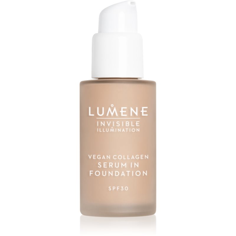 Lumene Invisible Illumination Vegan Collagen Serum in Foundation лек фон дьо тен с подхранващ ефект SPF 30 2 - Грим - Сравни цени от 1 магазин с безплатна доставка