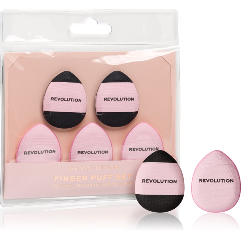 Makeup Revolution Finger Puff Set велурен тампон за пудра 5 бр. - Грим - Сравни цени от 1 магазин с безплатна доставка