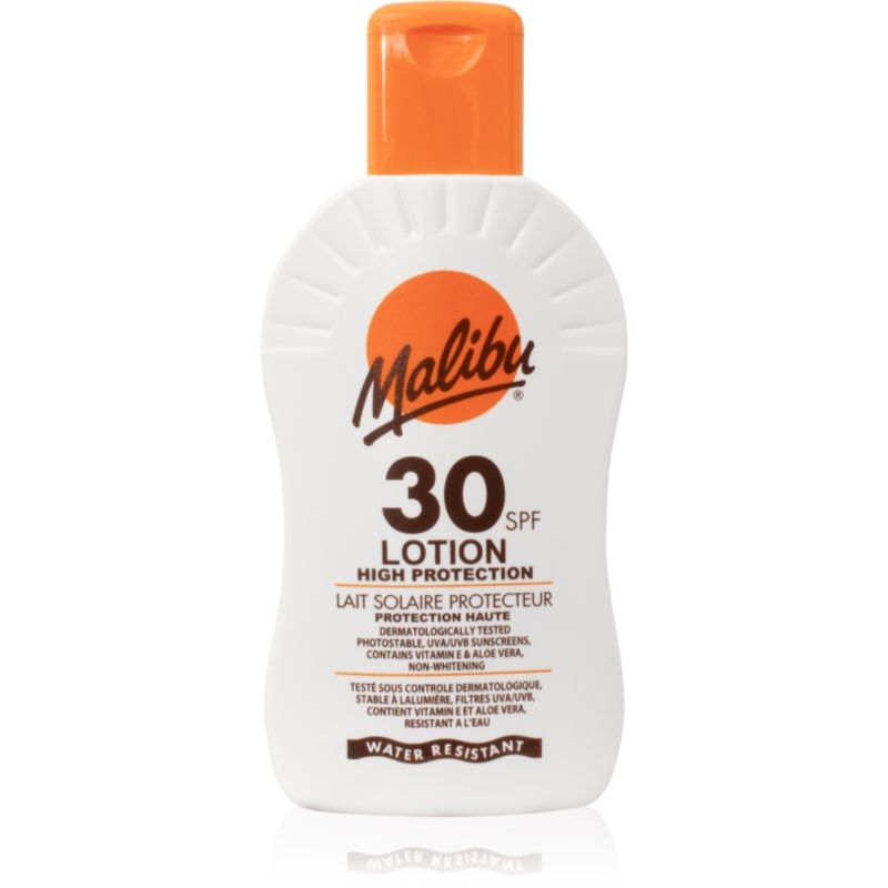 Malibu Lotion High Protection защитно мляко SPF 30 - Грижа за тяло - Сравни цени от 1 магазин с безплатна доставка