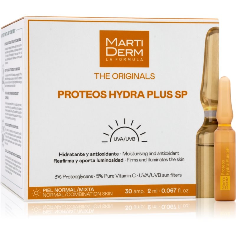 MartiDerm The Originals Proteos Hydra Plus SP Ampoules грижа против бръчки в ампули 30x - Грижа за лице - Сравни цени от 1 магазин с безплатна доставка