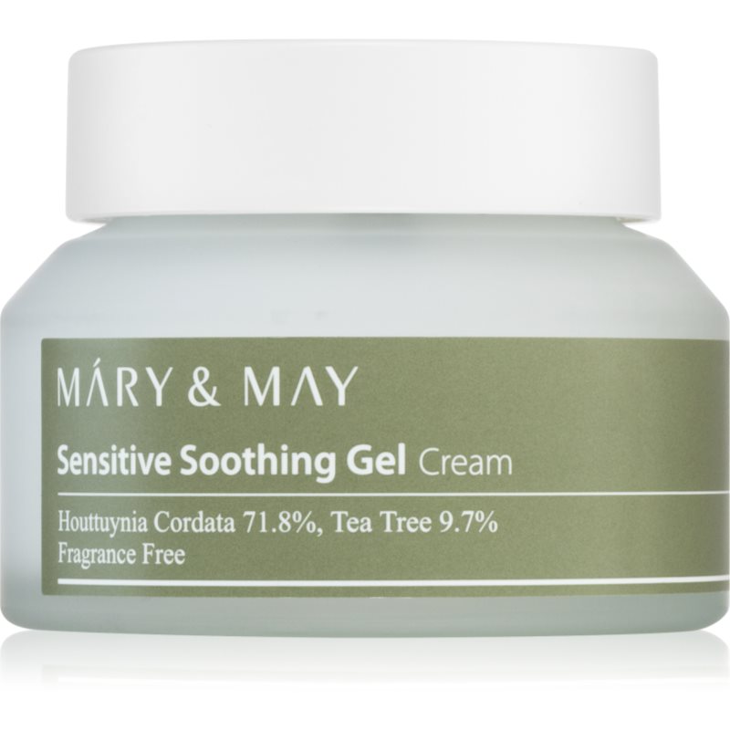 MARY & MAY Sensitive Soothing Gel Cream лек хидратиращ крем-гел за успокояване и подсилване на чувствителната кожа 70 гр. - Грижа за лице - Сравни цени от 1 магазин с безплатна доставка