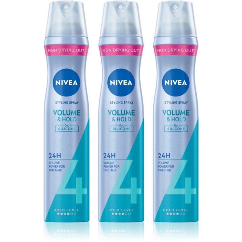 NIVEA Volume Care лак за коса за увеличаване на обема 3 x - Грижа за коса - Сравни цени от 1 магазин с безплатна доставка