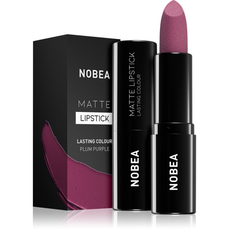 NOBEA Day-to-Day Matte Lipstick матиращо червило цвят Plum purple #M15 3 гр. - Грим - Сравни цени от 1 магазин с безплатна доставка