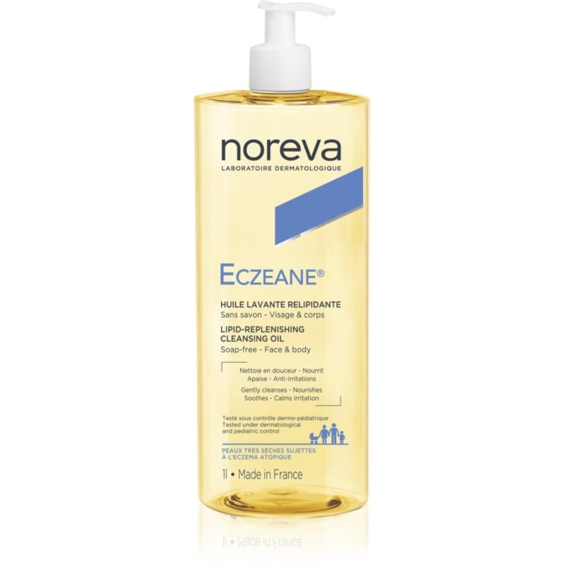 Noreva Eczeane Lipid-Replenishing Cleansing Oil почистващ олио гел за лице и тяло - Грижа за лице - Сравни цени от 1 магазин с безплатна доставка