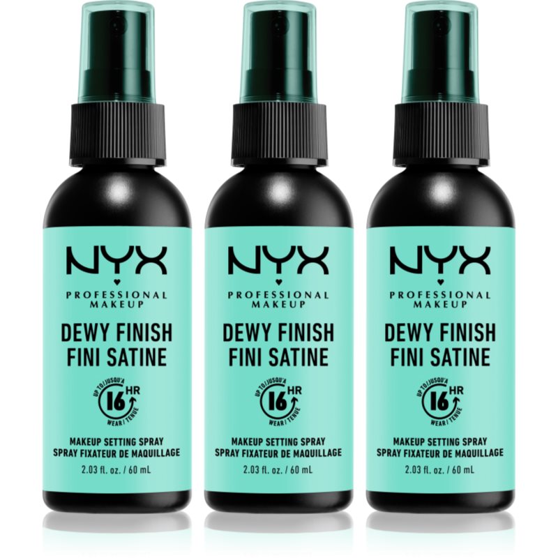 NYX Professional Makeup Makeup Setting Spray Dewy спрей за фиксация 3x - Грим - Сравни цени от 1 магазин с безплатна доставка