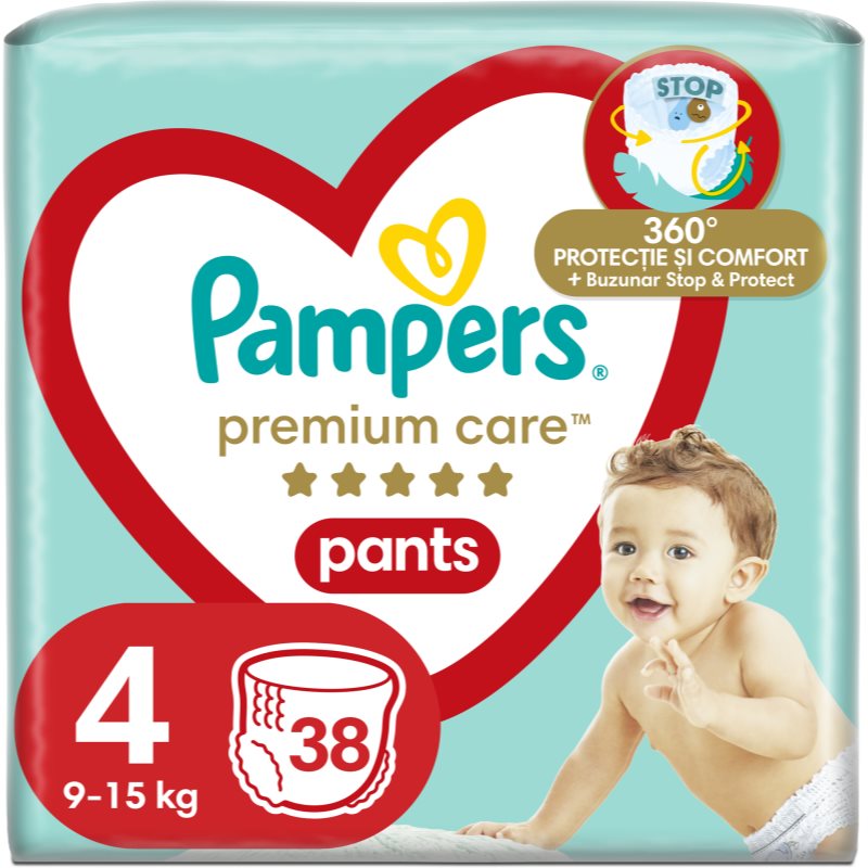Pampers Premium Care Pants Maxi Size 4 еднократни пелени гащички 9-15 kg 38 бр. - Грижа за тяло - Сравни цени от 1 магазин с безплатна доставка