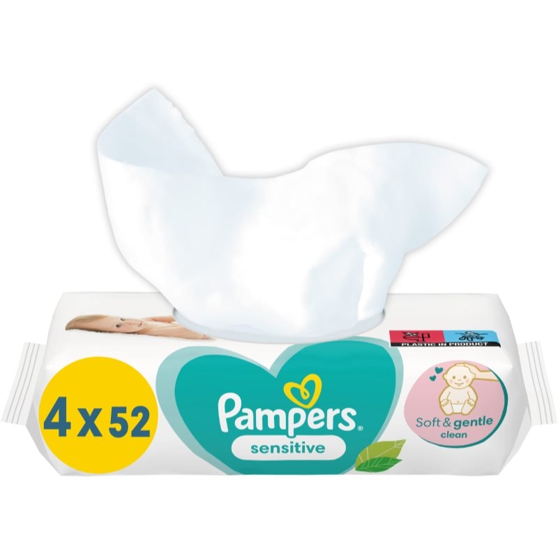 Pampers Sensitive мокри почистващи кърпички за деца за чувствителна кожа 4x52 бр. - Грижа за тяло - Сравни цени от 1 магазин с безплатна доставка