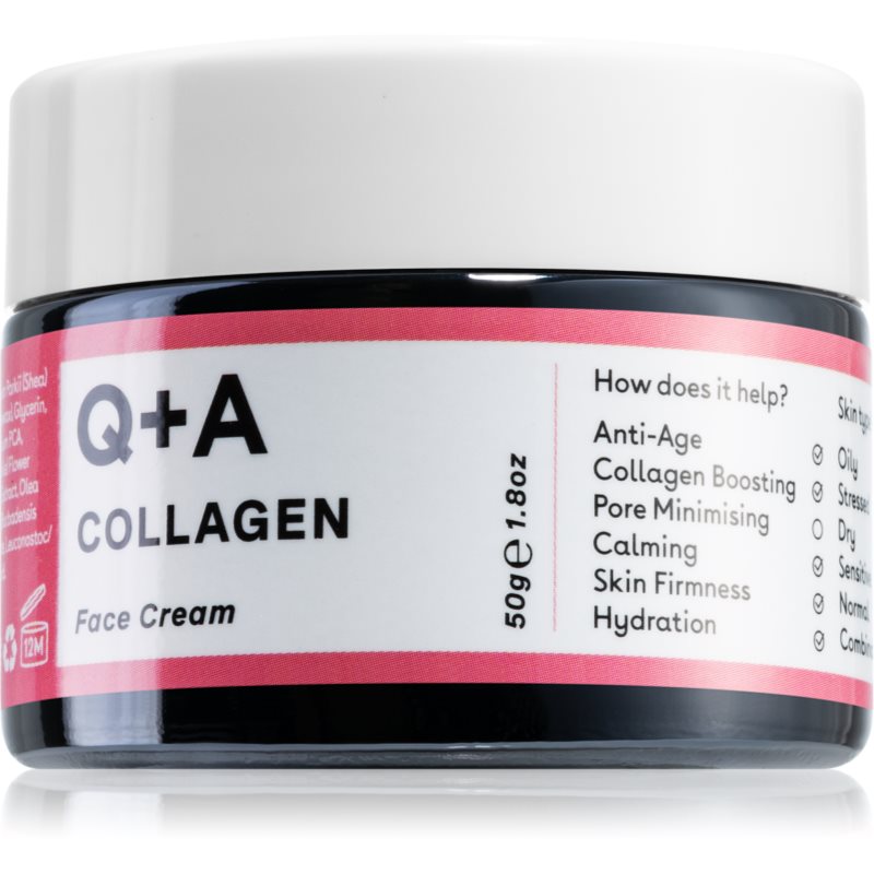 Q+A Collagen подмладяващ крем за лице 50 гр. - Грижа за лице - Сравни цени от 1 магазин с безплатна доставка