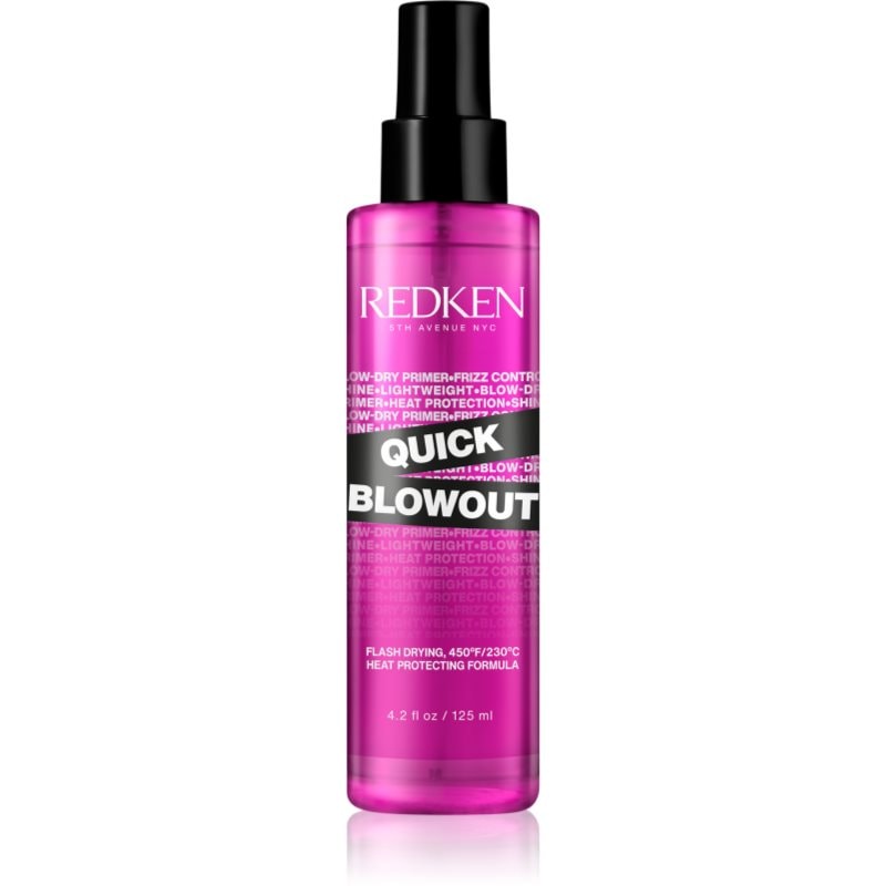 Redken Quick Blowout термозащитен спрей за оформяне с преса и маша за по-бързо оформяне на прическата със сешоар - Грижа за коса - Сравни цени от 1 магазин с безплатна доставка