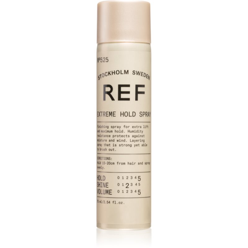 REF Extreme Hold Spray N°525 спрей за коса с екстра силна фиксация - Грижа за коса - Сравни цени от 1 магазин с безплатна доставка