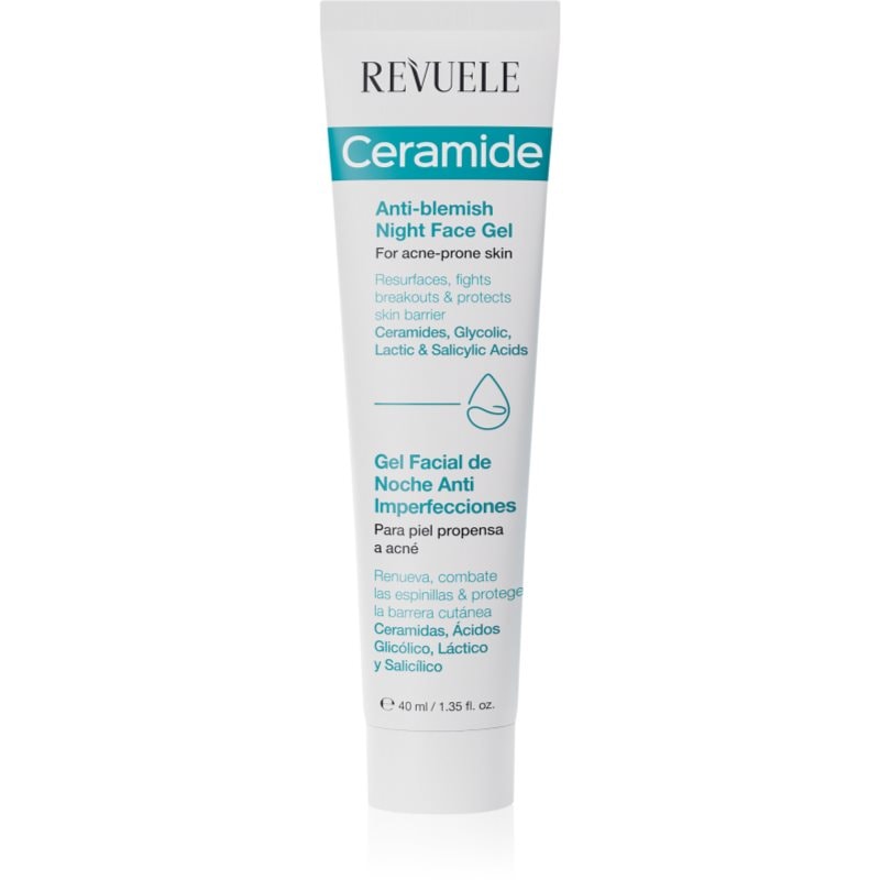 Revuele Ceramide Anti-Blemish Night Face Gel гел срещу несъвършенства за нощ - Грижа за лице - Сравни цени от 1 магазин с безплатна доставка