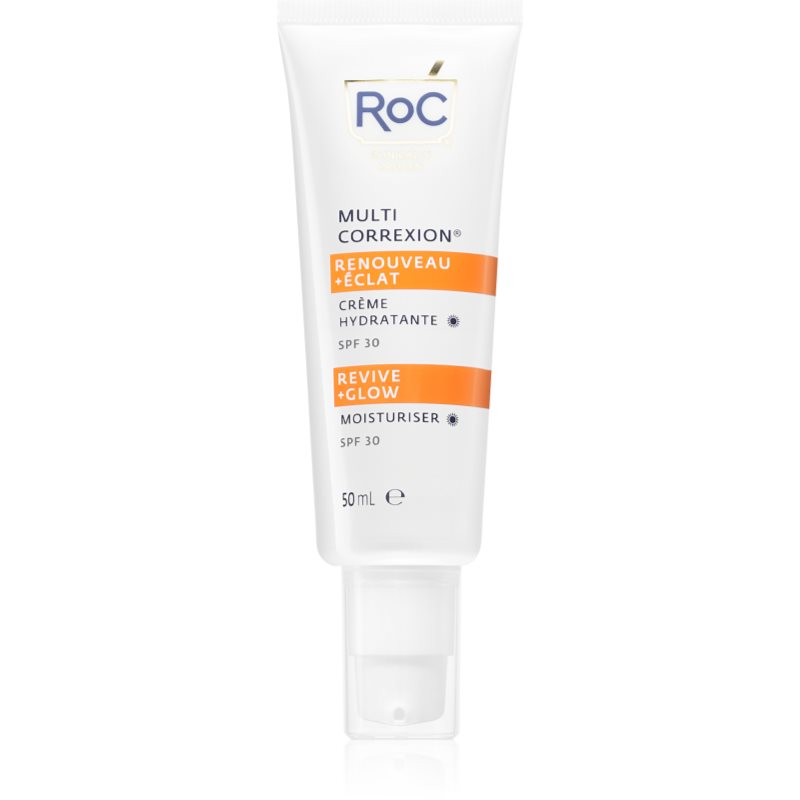 RoC Multi Correxion Revive + Glow Moisturiser подхранващ хидратиращ крем с витамин С SPF 30 - Грижа за тяло - Сравни цени от 1 магазин с безплатна доставка
