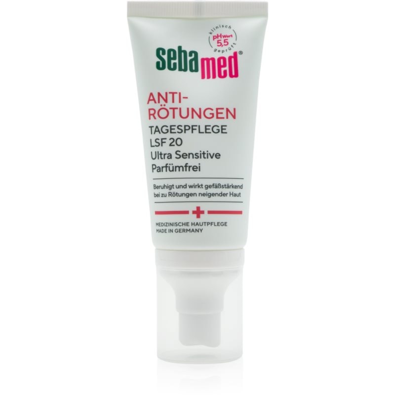 Sebamed Anti-Redness лек дневен крем SPF 20 - Грижа за лице - Сравни цени от 1 магазин с безплатна доставка