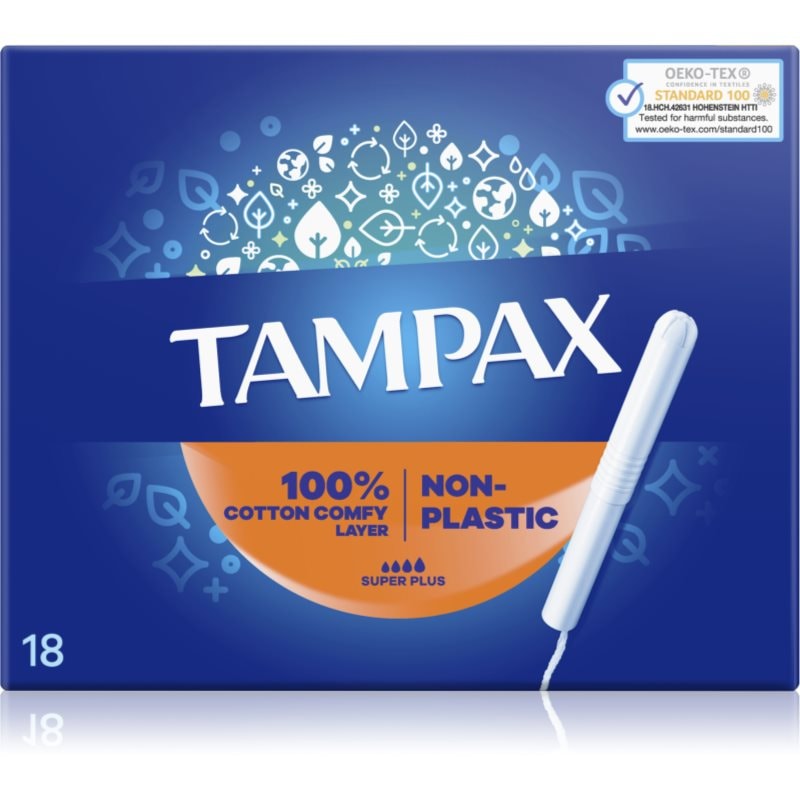 Tampax Super Plus тампони с апликатор 18 бр. - Грижа за тяло - Сравни цени от 1 магазин с безплатна доставка