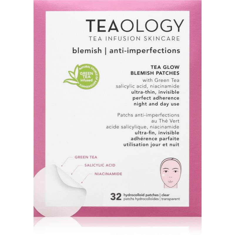 Teaology Tea Glow Blemish Patch лепенки за проблемна кожа против акне 32 бр. - Грижа за лице - Сравни цени от 1 магазин с безплатна доставка