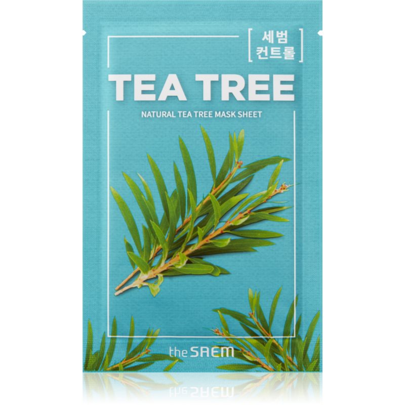 The Saem Natural Mask Sheet Tea Tree платнена маска с почистващ и освежаващ ефект - Грижа за лице - Сравни цени от 1 магазин с безплатна доставка