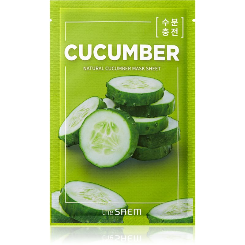 The Saem Natural Mask Sheet Cucumber платнена маска с хидратиращ и ревитализиращ ефект - Грижа за лице - Сравни цени от 1 магазин с безплатна доставка