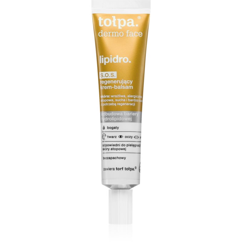 Tołpa Dermo Face Lipidro регенериращ балсам за лице и чувствителни места - Грижа за лице - Сравни цени от 1 магазин с безплатна доставка