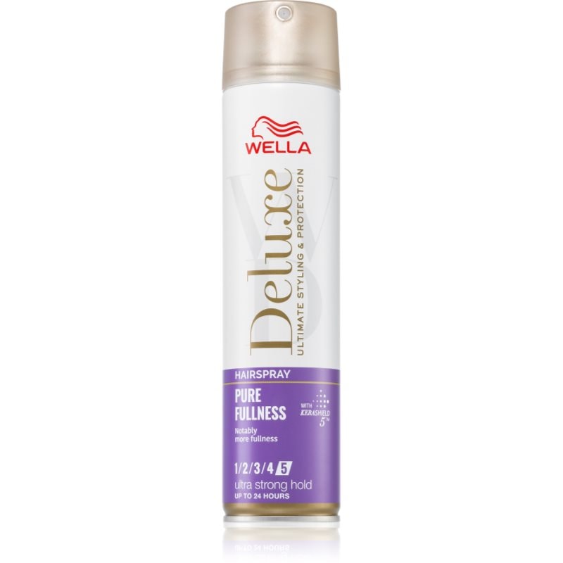 Wella Deluxe Pure Fullness лак за коса с екстра силна фиксация за обем - Грижа за коса - Сравни цени от 1 магазин с безплатна доставка
