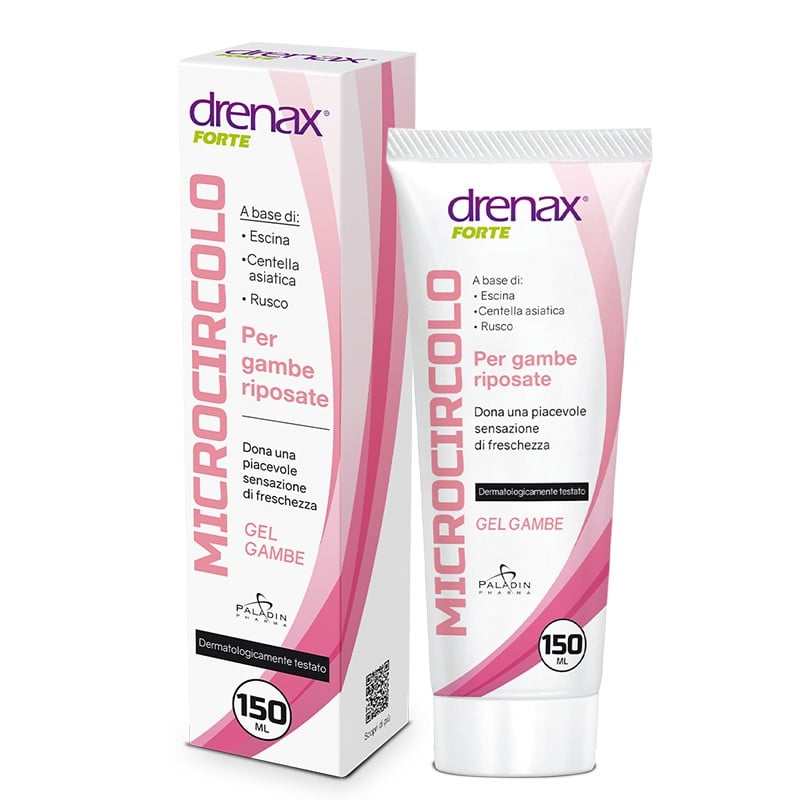 Масажен гел за крака с конски кестен, готу-кола и рускус - Дренакс - Drenax® Forte – при разширени вени и отоци, 150 ml