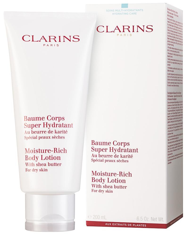 Clarins Moisture-Rich Body Lotion Овлажняващо мляко за тяло за суха кожа - Грижа за тяло - Сравни цени от 3 магазина с безплатна доставка