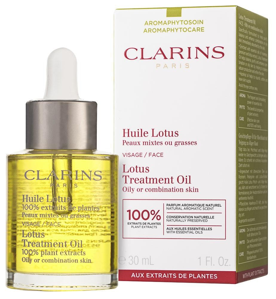 Clarins Lotus Face Treatment Oil for Oily and Combination Skin Подхранващо масло за лице - Грижа за лице - Сравни цени от 1 магазин с безплатна доставка