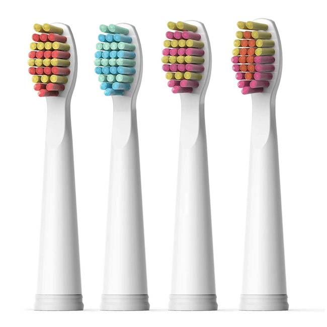 Fairywill Комплект резервни накрайници за четка за зъби Fairywill FW507, FW917, FW508, FW551, FW2011, 4 броя, Бели - Унисекс парфюм 1мл - Сравни цени от 1 магазин с безплатна доставка