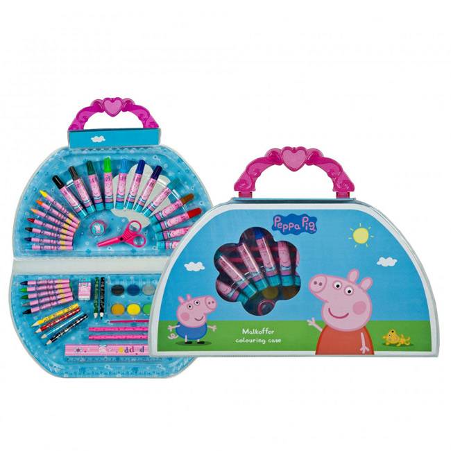 Детска кутия за рисуване Peppa Pig, 51 елемента, PIGP4220 - За деца - Сравни цени от 1 магазин с безплатна доставка