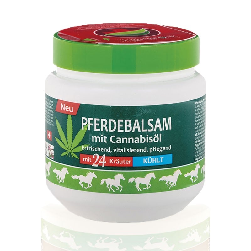 Конски балсам с масло от канабис и 24 билкови екстракта – Охлаждащ ефект, 500 ml