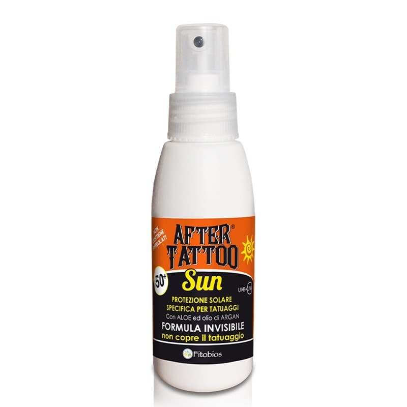 Слънцезащитен спрей SPF 50+ – За татуирана кожа с алое вера и витамин Е, After Tattoo Sun, 75 ml - Грижа за тяло - Сравни цени от 1 магазин с безплатна доставка