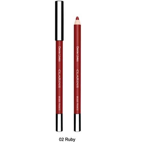 Clarins Молив за устни Clarins Lipliner, 02 Ruby, В кутия, 441711 - Унисекс парфюм 1мл - Сравни цени от 1 магазин с безплатна доставка