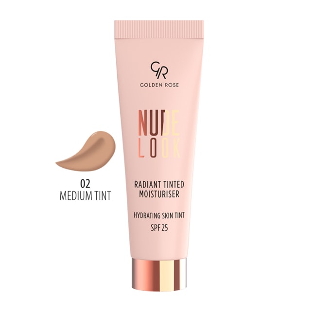 Golden Rose Тониращ овлажняващ крем Golden Rose Nude Look 02 - Унисекс парфюм 1мл - Сравни цени от 1 магазин с безплатна доставка