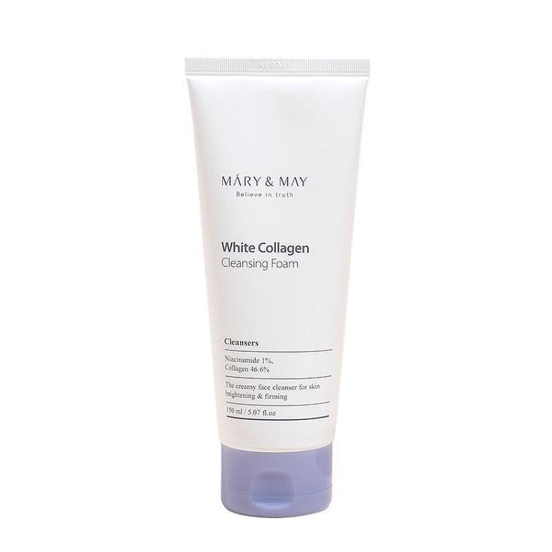 Mary and May White Collagen Cleansing Foam почистваща пяна за лице с морски колаген - Грижа за лице - Сравни цени от 1 магазин с безплатна доставка