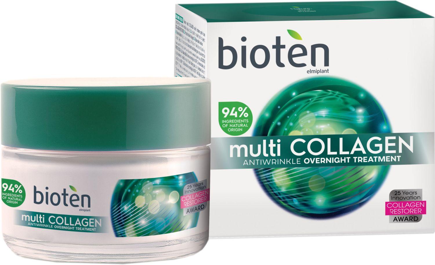 Bioten Multi-Collagen Antiwrinkle Overnight Treatment Нощен крем за лице против бръчки - Грижа за лице - Сравни цени от 1 магазин с безплатна доставка