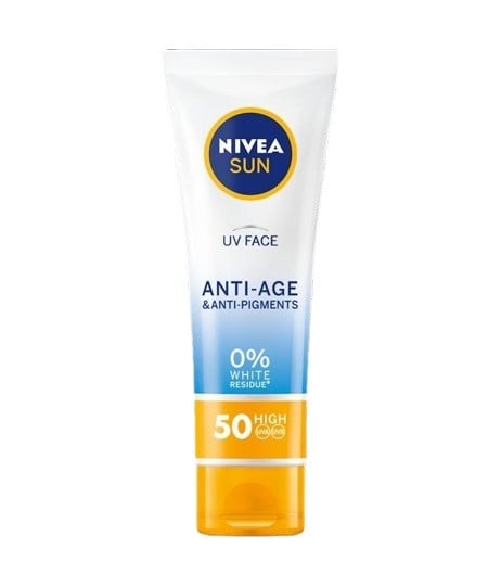NIVEA Sun Слънцезащитен крем за лице против пигментация SPF 50+