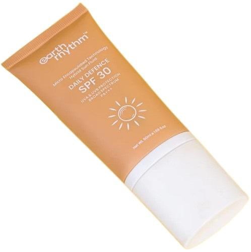 Earth Rhythm EARTH RHYTHM Daily Defence Hybrid SunfluidSPF30 PA+++ Хибриден слънцезащитен флуид за лице със SPF 30 - Унисекс парфюм 50мл - Сравни цени от 1 магазин с безплатна доставка