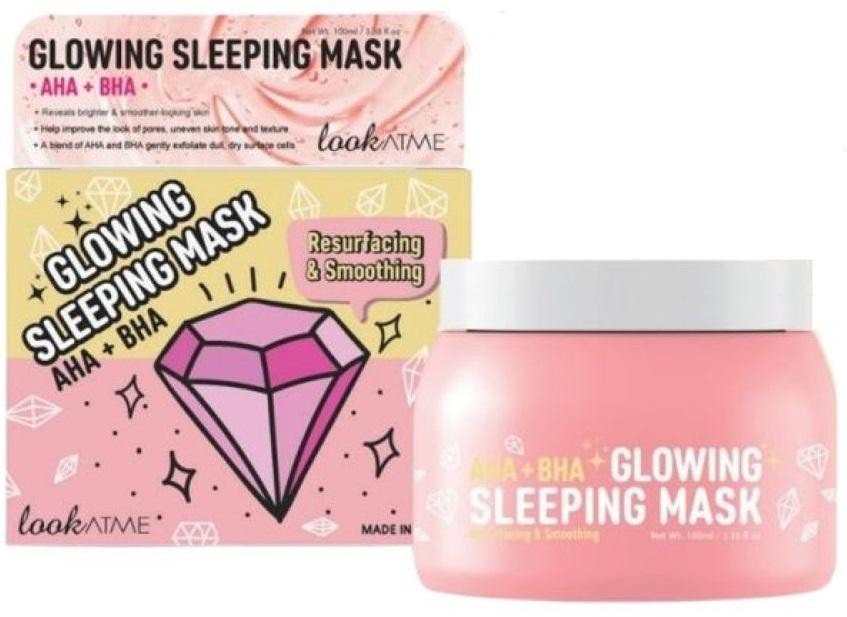 Look at Me LOOKATME Glowing Sleeping Mask with AHA BHA Нощна маска за лице с АНА и ВНА - Унисекс парфюм 100мл - Сравни цени от 1 магазин с безплатна доставка