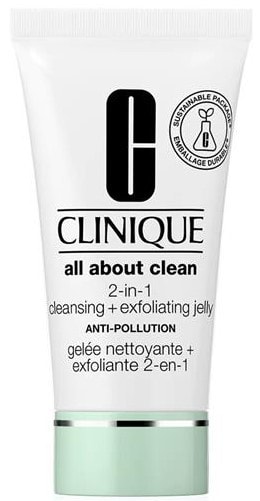 Clinique Clinique All About Clean 2 In 1 Cleansing + Exfoliating Jelly Измивен гел за лице - Унисекс парфюм 150мл - Сравни цени от 1 магазин с безплатна доставка