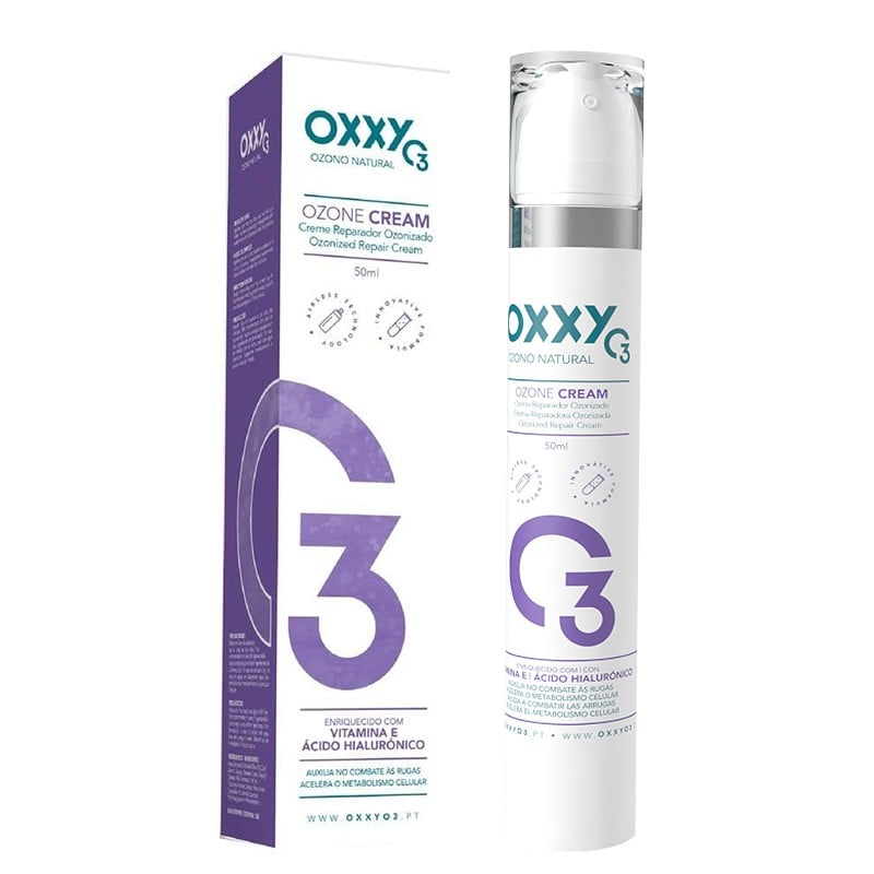 Крем с озонирано маслиново масло и хиалуронова киселина - Антиейджинг грижа за лице, 50 ml