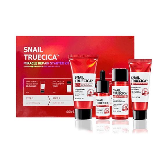 Some By Mi Комплект от 4 мини продукта с охлювен секрет и азиатска центела - Грижа за тяло - Сравни цени от 1 магазин с безплатна доставка