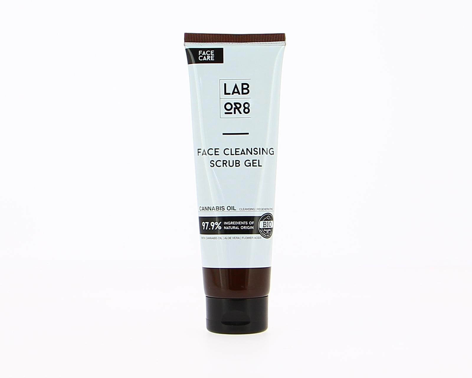 Labor8 Hemp face cleansing scrub gel Почистващ скраб гел за лице с конопено масло - Грижа за лице - Сравни цени от 1 магазин с безплатна доставка