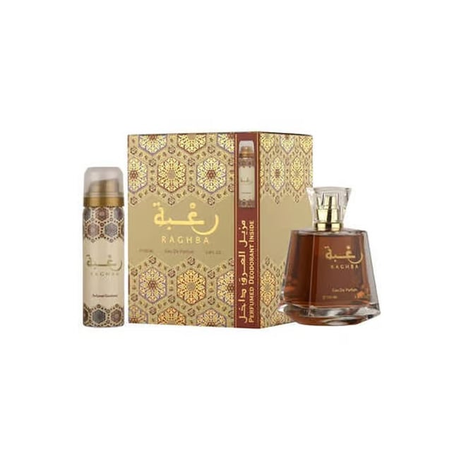 Подаръчен комплект Унисекс парфюм Lattafa Raghba 100ml и дезодорант спрей 50ml