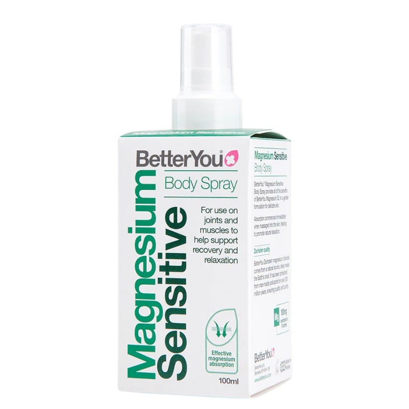Магнезиев спрей за тяло – При мускулно напрежение и крампи, 10 впръсквания, 100 ml