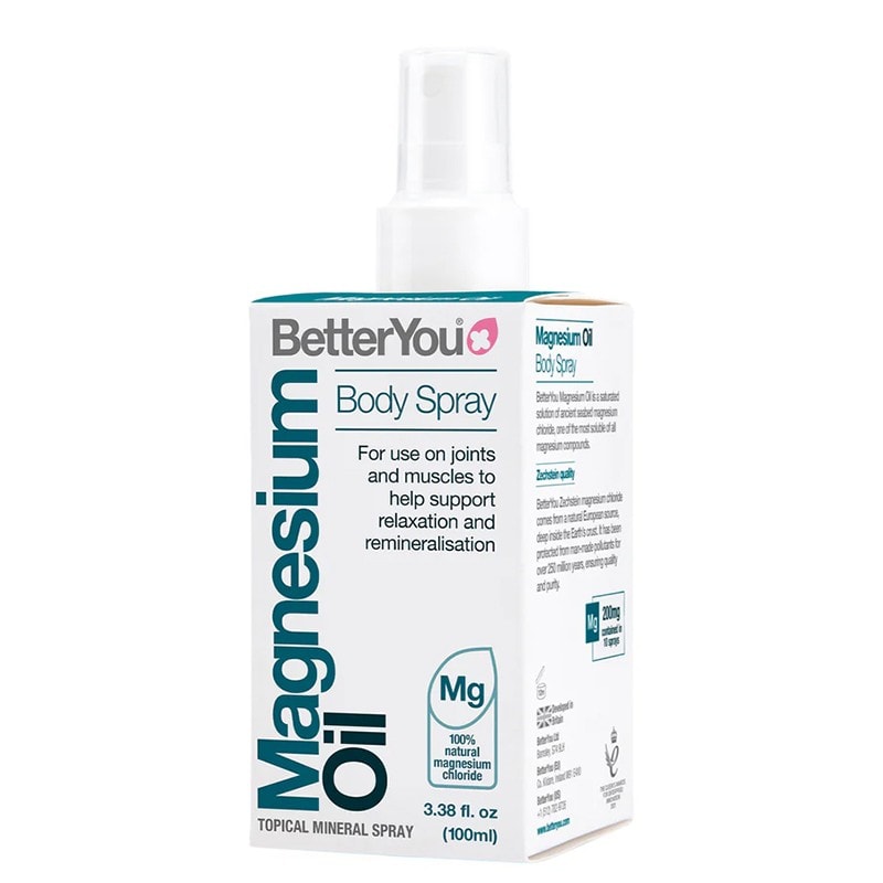 BetterYou Магнезиево олио – При мускулни крампи и напрежение, 100 ml спрей - Унисекс парфюм 100мл - Сравни цени от 1 магазин с безплатна доставка