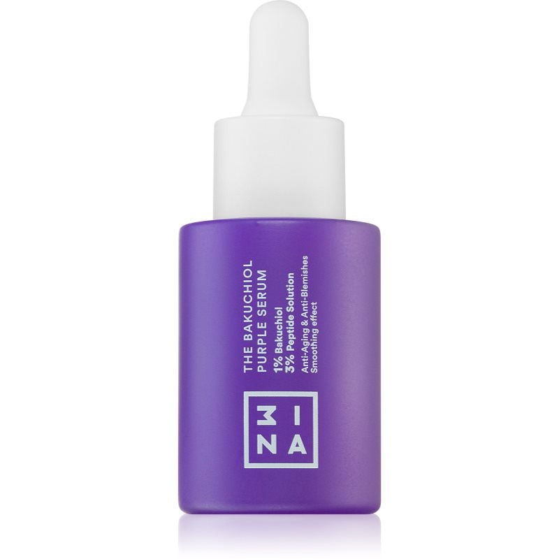 3INA The Bakuchiol Purple Serum лек серум за стягане на кожата - Грижа за лице - Сравни цени от 1 магазин с безплатна доставка