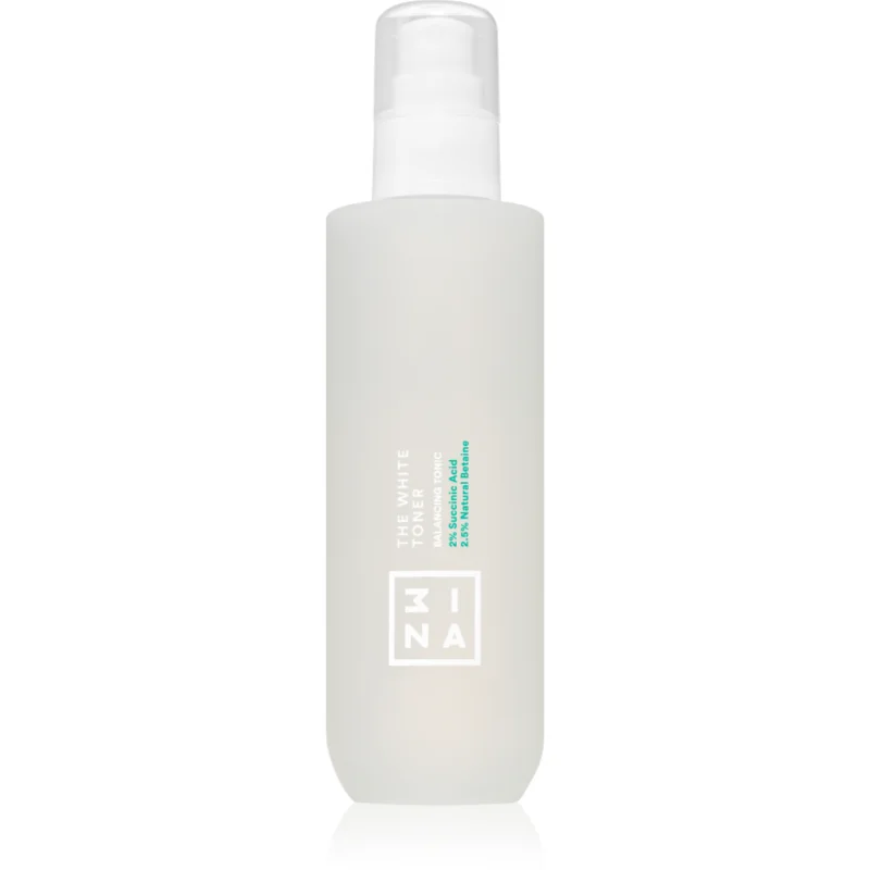 3INA The White Toner освежаващ хидратиращ тоник за успокояване на кожата