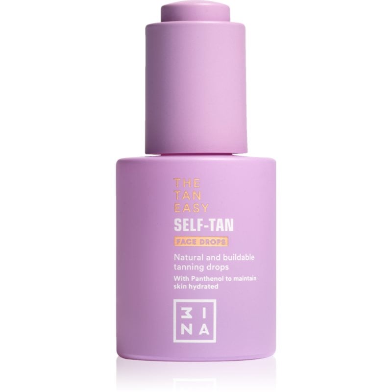 3INA The Tan Easy Self-Tan Face Drops автобронзантни капки за лице