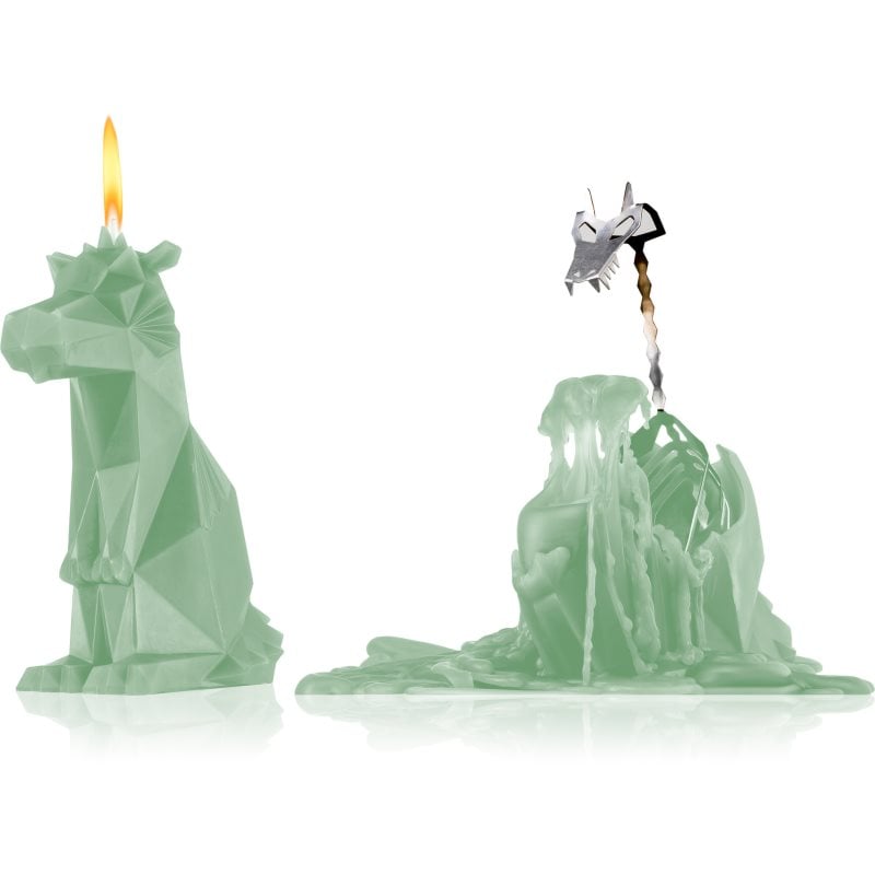 54 Celsius PyroPet DREKI (Dragon) свещ III. Sage Green 17,8 см