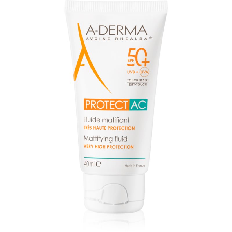 A-Derma Protect AC Mattifying Fluid матиращ флуид SPF 50+ - Грижа за лице - Сравни цени от 1 магазин с безплатна доставка
