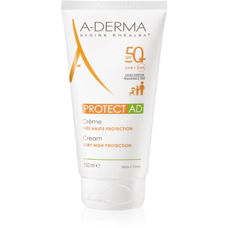 A-Derma Protect AD Cream защитен слънцезащитен крем за атопична кожа на лицето SPF 50+ - Грижа за лице - Сравни цени от 1 магазин с безплатна доставка